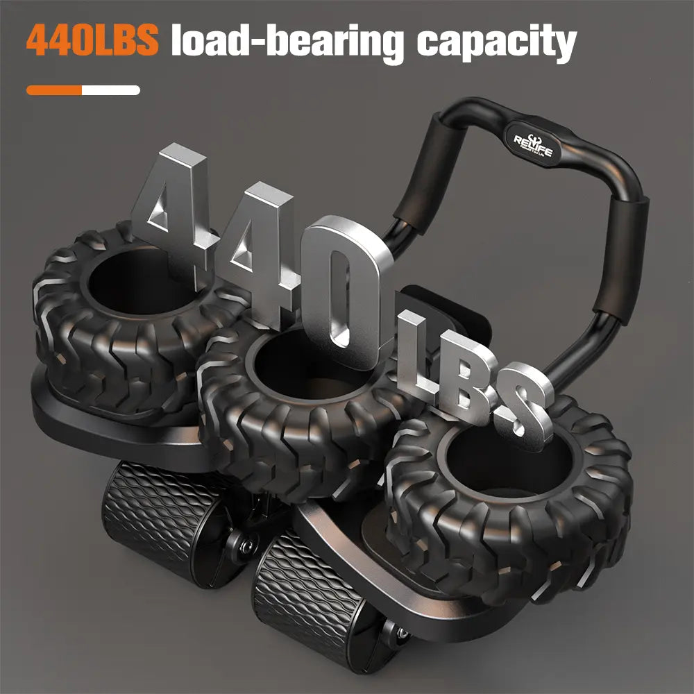 Abdominal exercise machine, ab wheel, automatic rebound.